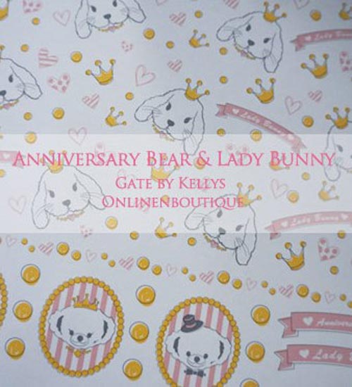 AnniversaryBear＆LadyＢunny転写紙　バニーパターン