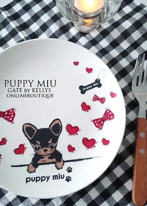 PUPPY MIU フェイス転写紙　 ブラック×シナモン