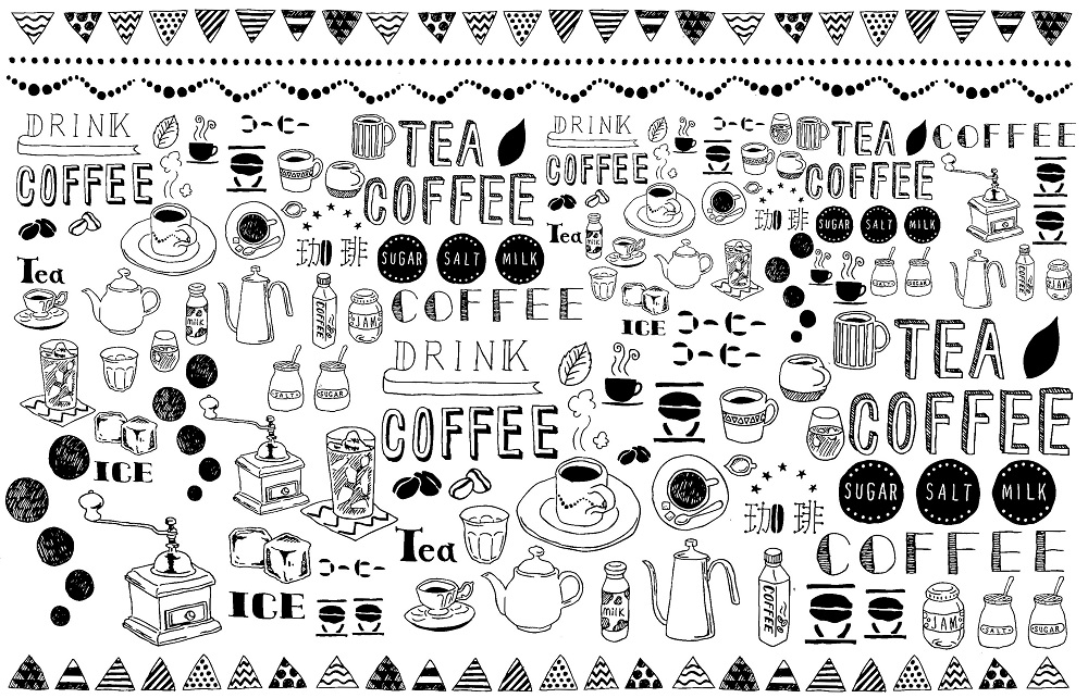 tea or coffee 転写紙