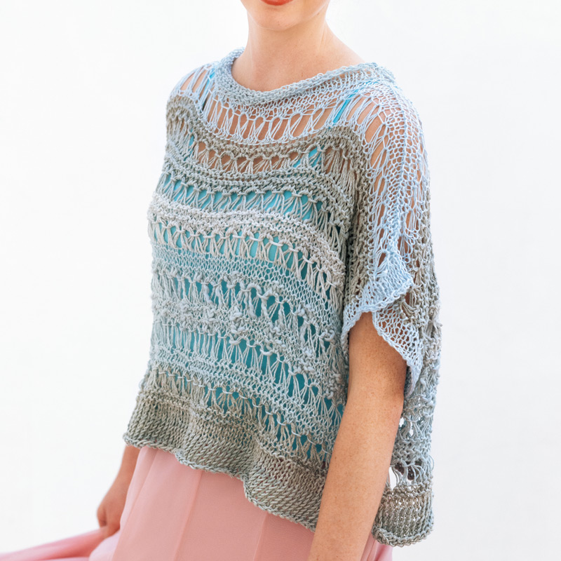 レシピ】ジャンボ針で編むボートネックのプルオーバー（毛糸だま 2020