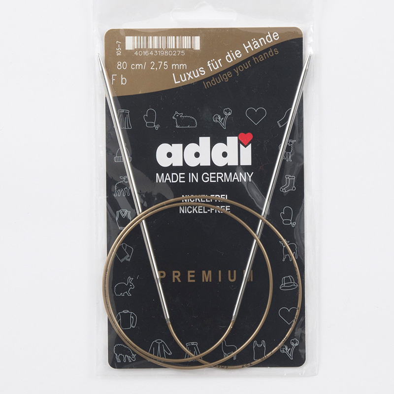 addi 輪針プレミアム 80cm 2.5mm※