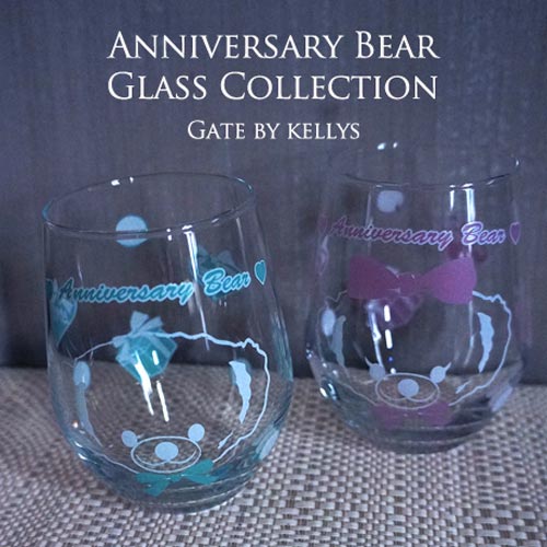 【ガラス用】Anniversary　Bear　フェイスタイプ　ピンク