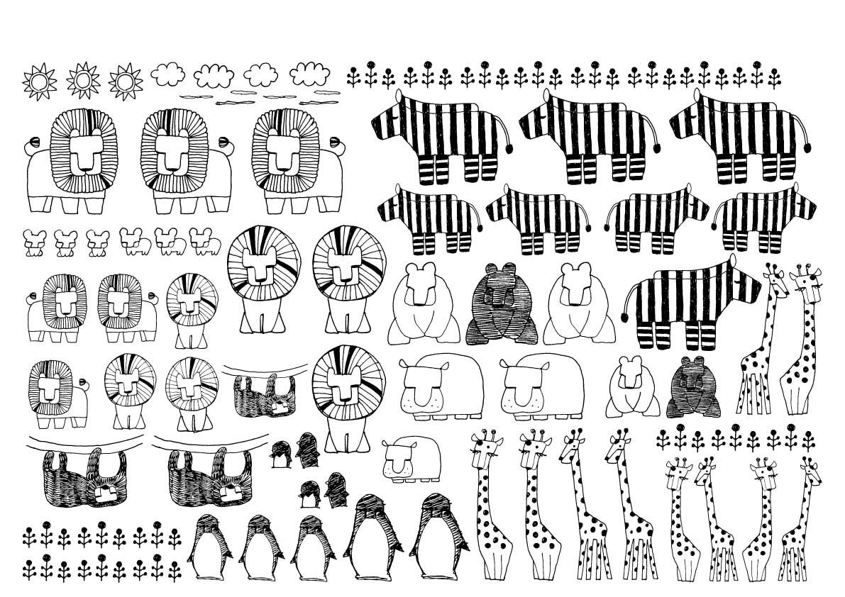 アニマルパラダイス転写紙 | 日本ヴォーグ社