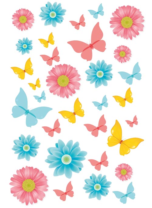 Pastel(butterfly&Flower）