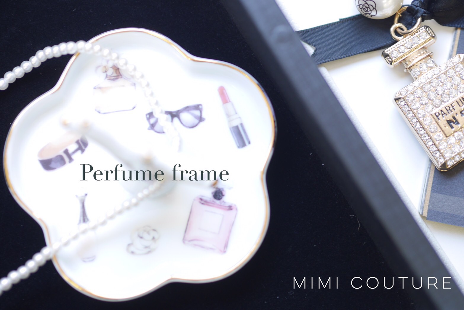 陶画舎お得意の香水瓶柄転写紙　一番小さなサイズ　最後の1枚 ポーセラーツオリジナル転写紙販売 PORCESHOP 転写紙通販 ⁄ 和柄転写紙