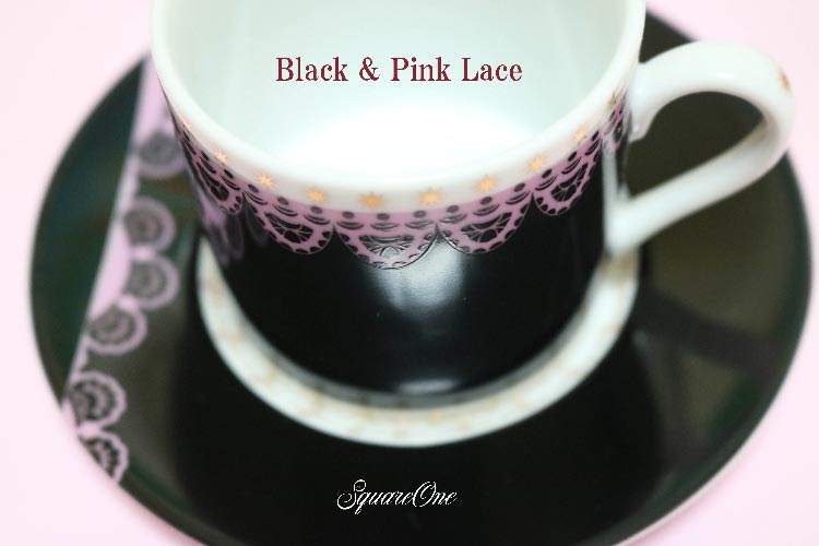 Black ＆Pink Lace　（単色転写紙）