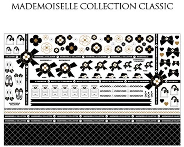 Mademoiselle Classic転写紙　リッチブラック×マットゴールド